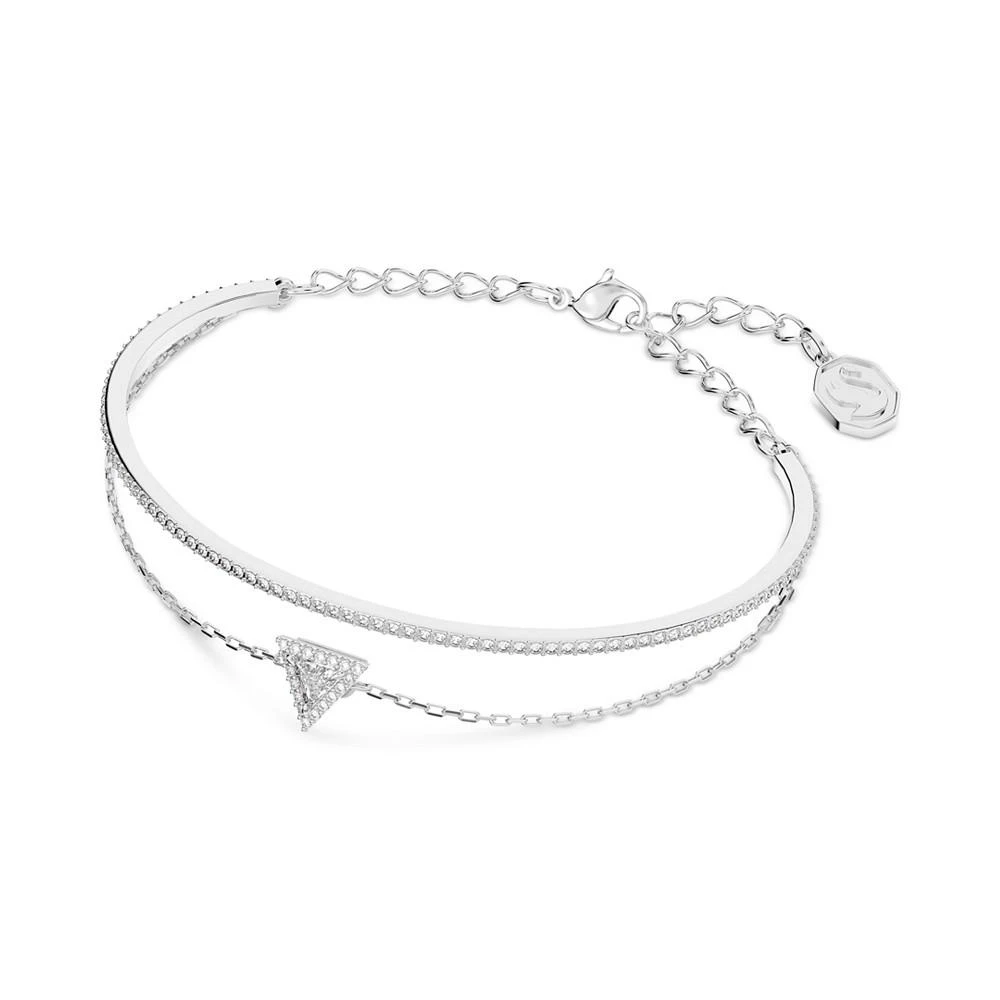 商品Swarovski|Silver-Tone Crystal Triangle Layered Bracelet,价格¥882,第2张图片详细描述