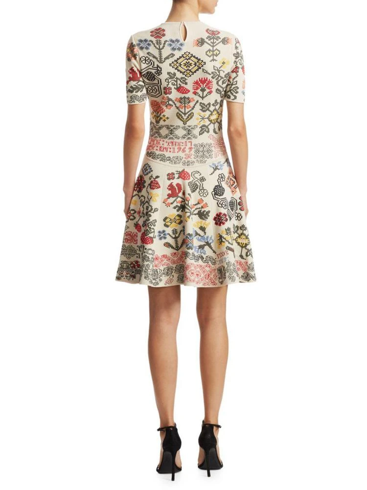 商品Alexander McQueen|Vlm Paneled Fit-&-Flare Dress,价格¥8162,第2张图片详细描述