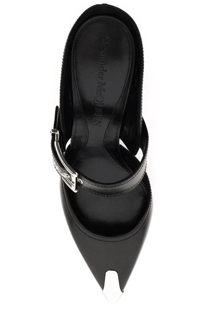 商品Alexander McQueen|Alexander McQueen Pointed-Toe Heeled Mules,价格¥4810,第4张图片详细描述
