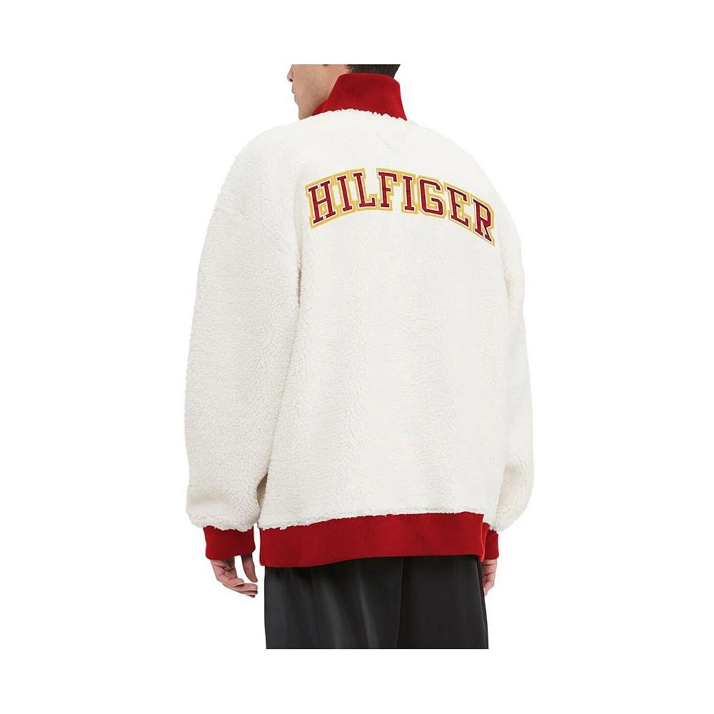 商品Tommy Hilfiger|Men's Cream Kansas City Chiefs Jordan Sherpa Quarter-Zip Sweatshirt,价格¥706,第2张图片详细描述