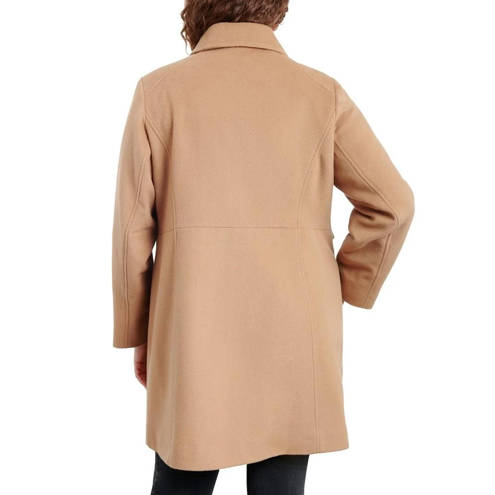 商品Michael Kors|Women's Plus Size Club-Collar Zip-Front Coat,价格¥1286,第2张图片详细描述