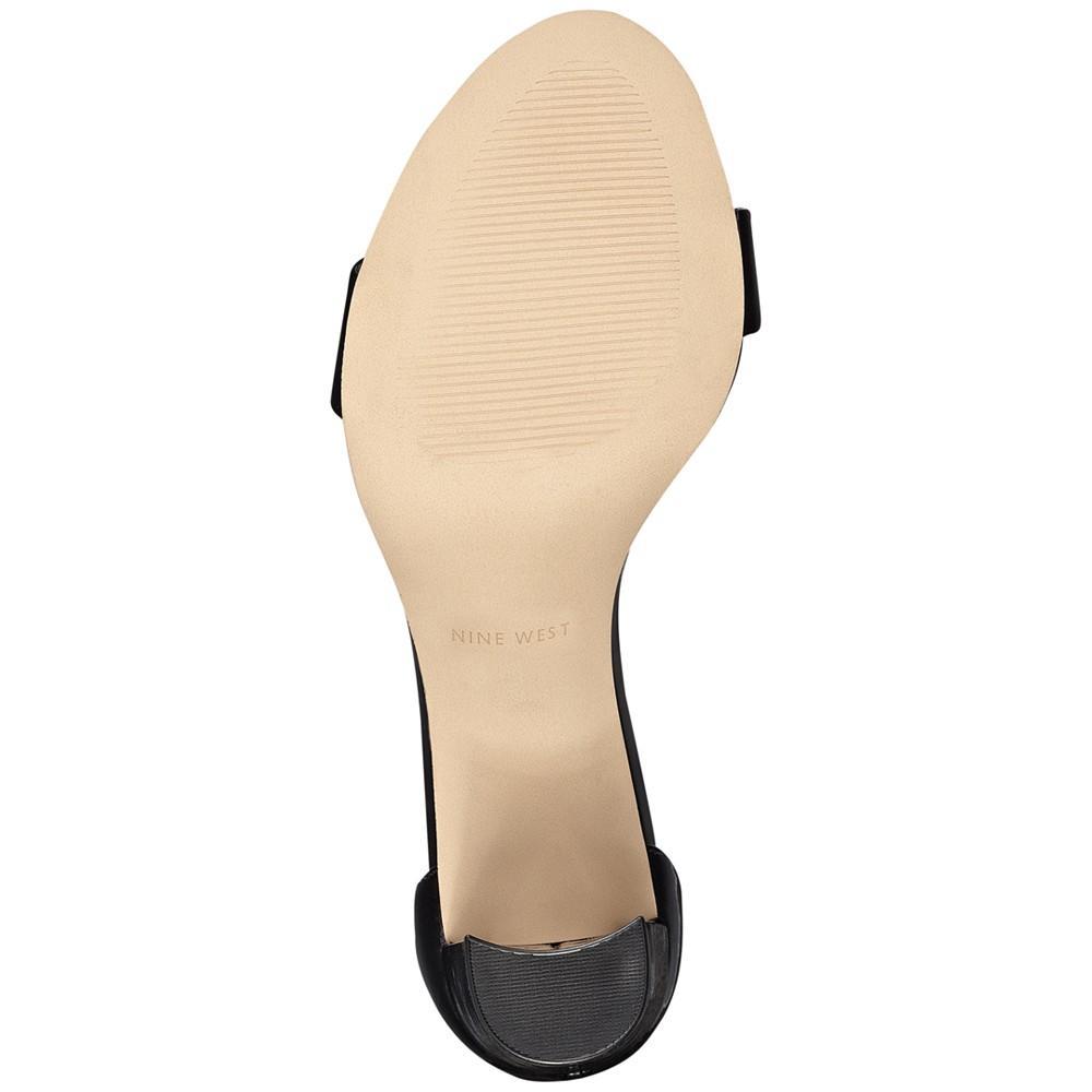 商品Nine West|Women's Pruce Ankle Strap Block Heel Sandals,价格¥582-¥656,第7张图片详细描述