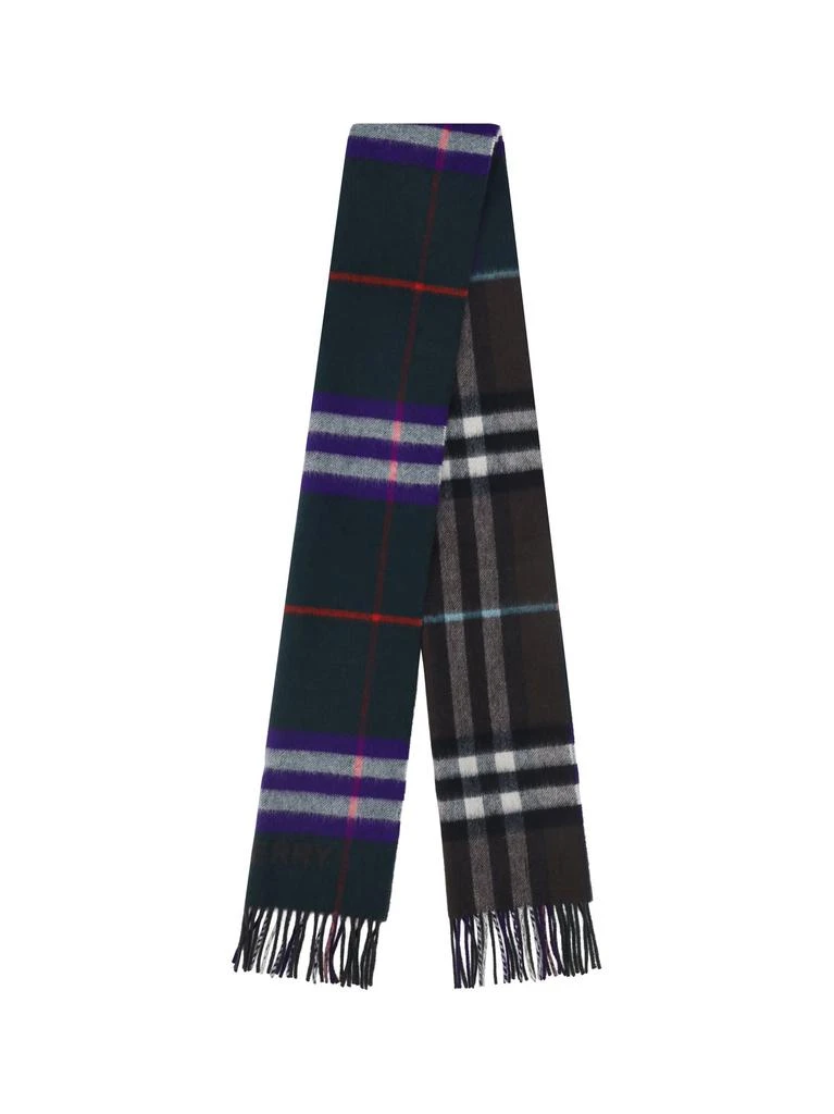 商品Burberry|Burberry Two-Toned Checkered Fringed Scarf,价格¥3488,第2张图片详细描述