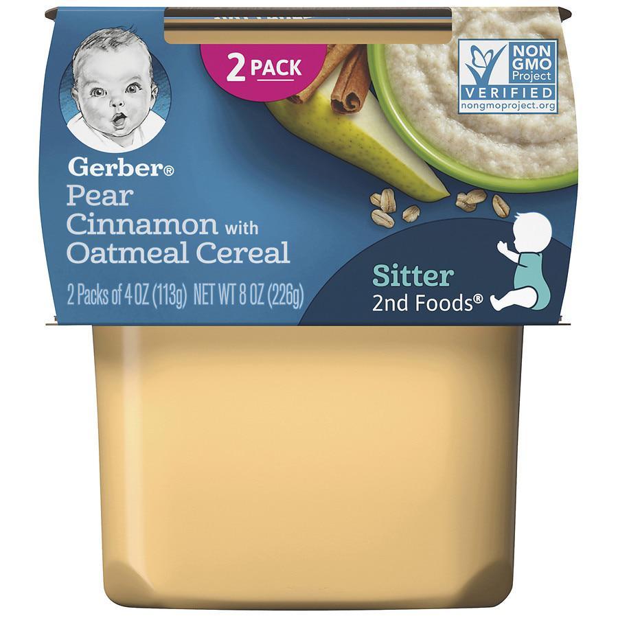 商品Gerber|Baby Food Pear Cinnamon Oatmeal Cereal,价格¥15,第1张图片