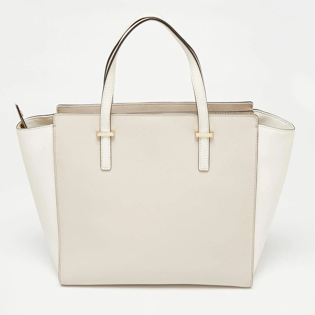 商品[二手商品] Kate Spade|Kate Spade White/Beige Leather Cedar Street Hayden Tote,价格¥1315,第4张图片详细描述