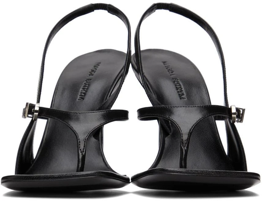 商品Magda Butrym|Black Thong Heeled Sandals,价格¥3132,第2张图片详细描述