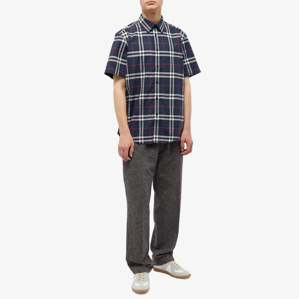 商品Burberry|Burberry Short Sleeve Caxton Classic Check Shirt,价格¥3839,第4张图片详细描述