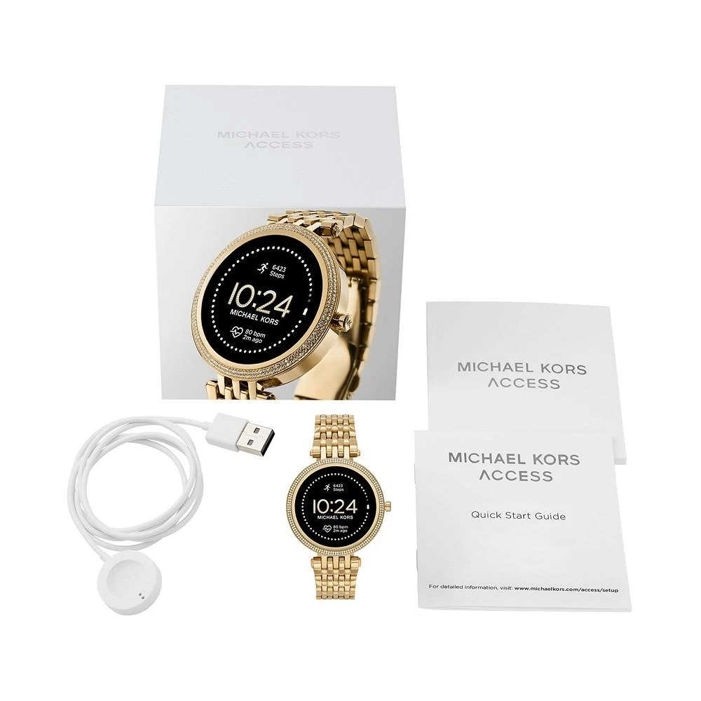 商品Michael Kors|Access Gen 5e Darci Gold-Tone Stainless Steel Smartwatch 43mm,价格¥1571,第4张图片详细描述