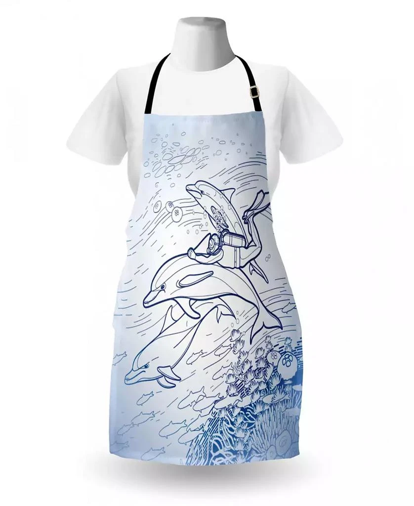 商品Ambesonne|Sea Animals Apron,价格¥417,第2张图片详细描述