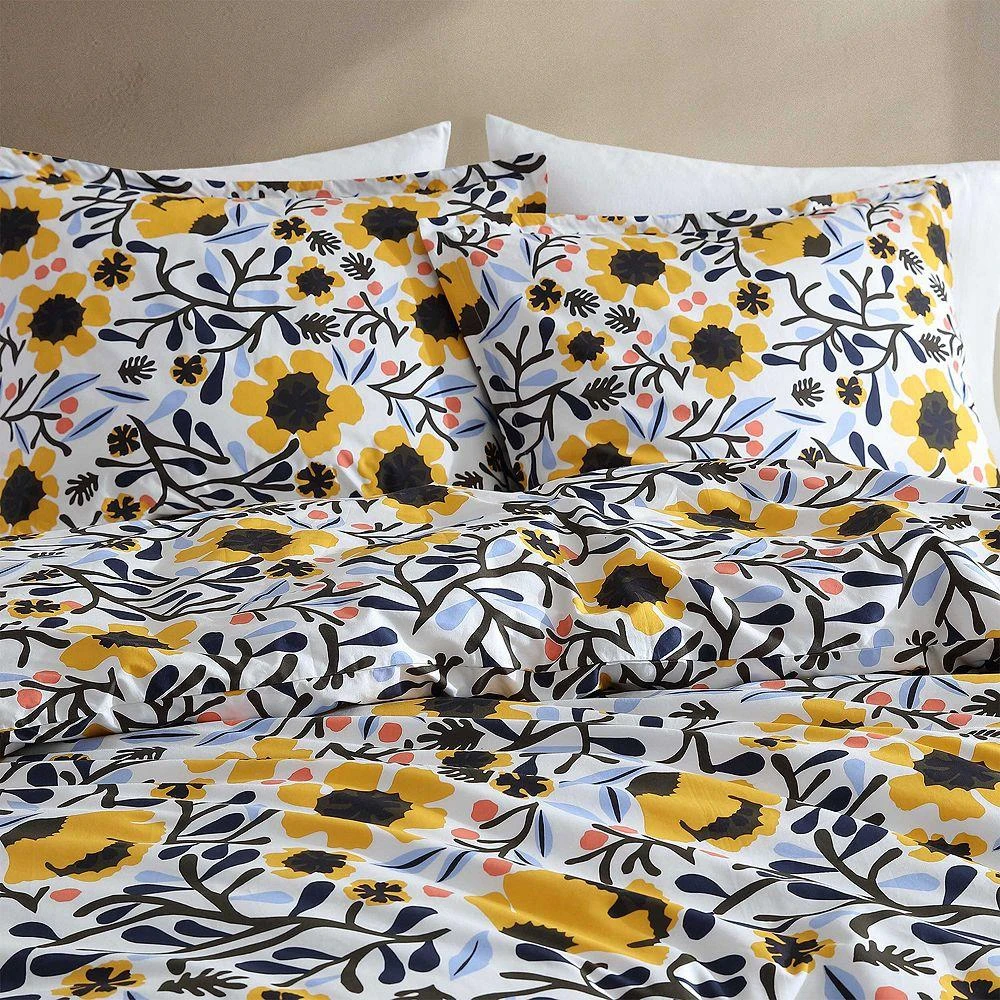 Mykero Cotton Percale 3 Piece Comforter Set, Full Queen 商品