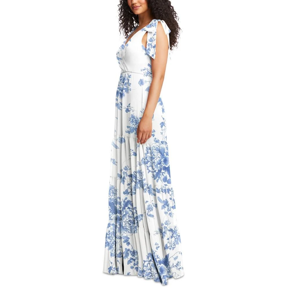 商品Social Bridesmaids|Women's Bow-Shoulder Pleated-Bust Gown,价格¥1422,第3张图片详细描述