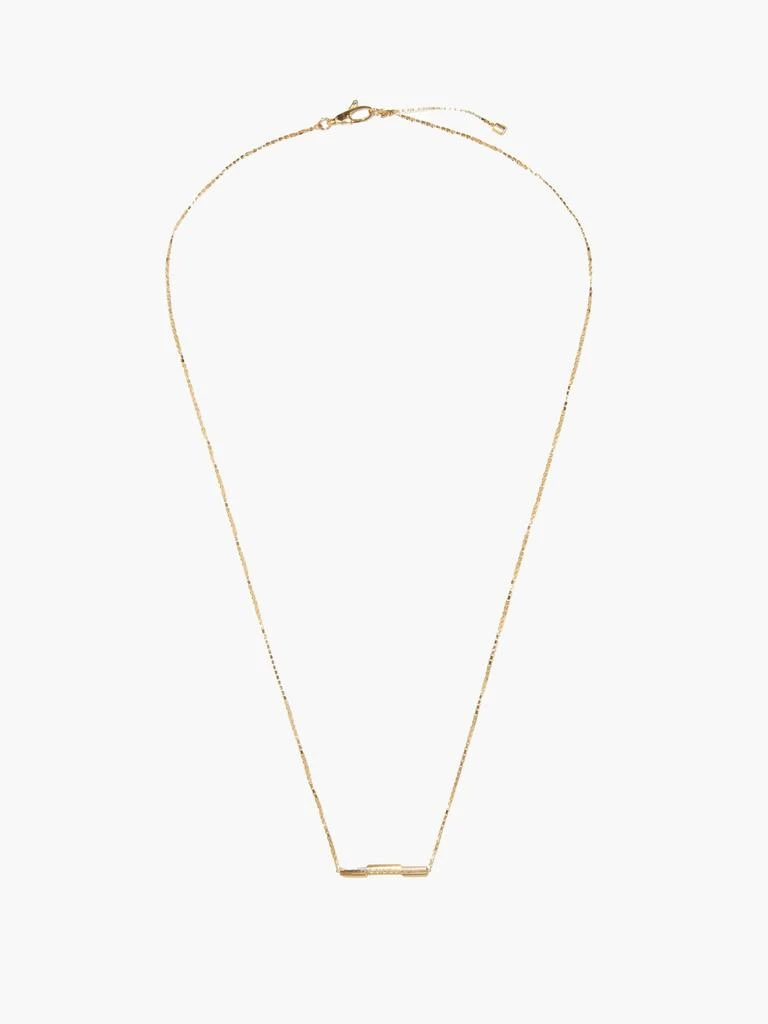 商品Gucci|Link to Love bar 18kt gold necklace,价格¥13505,第4张图片详细描述