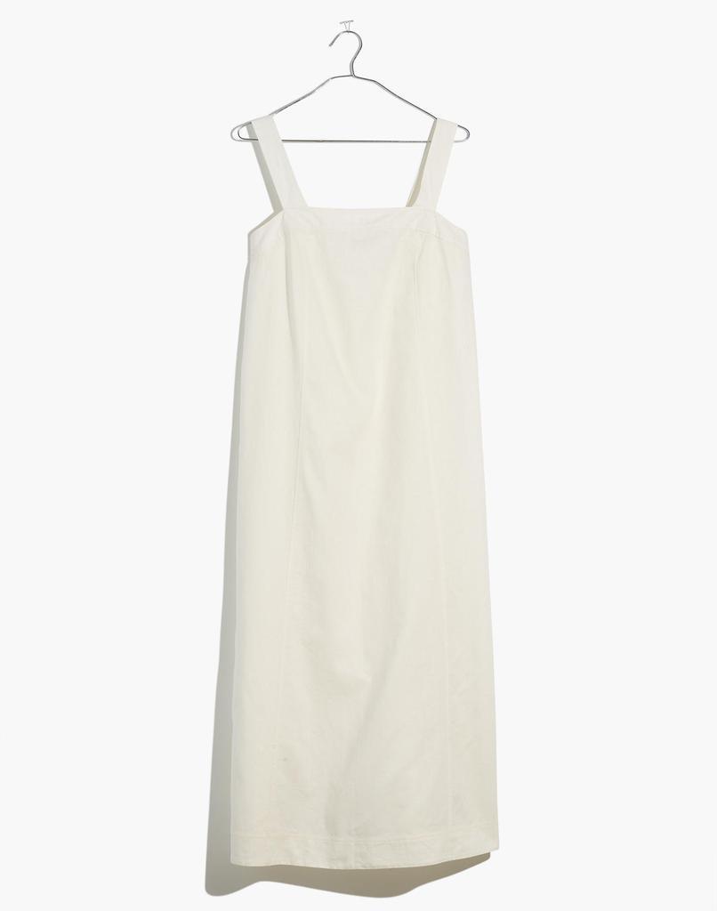 商品Madewell|Linen-Cotton Princess-Seamed Midi Dress,价格¥349,第7张图片详细描述