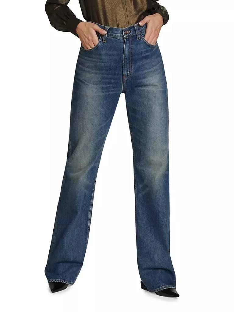 商品Nili Lotan|Mitchell High-Rise Straight-Leg Jeans,价格¥3315,第3张图片详细描述