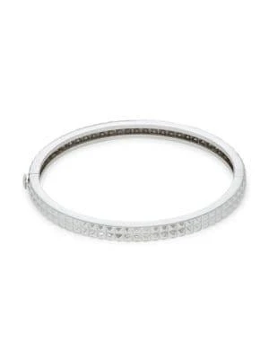 商品Roberto Coin|18K White Gold Patterned Bangle Bracelet,价格¥18549,第1张图片
