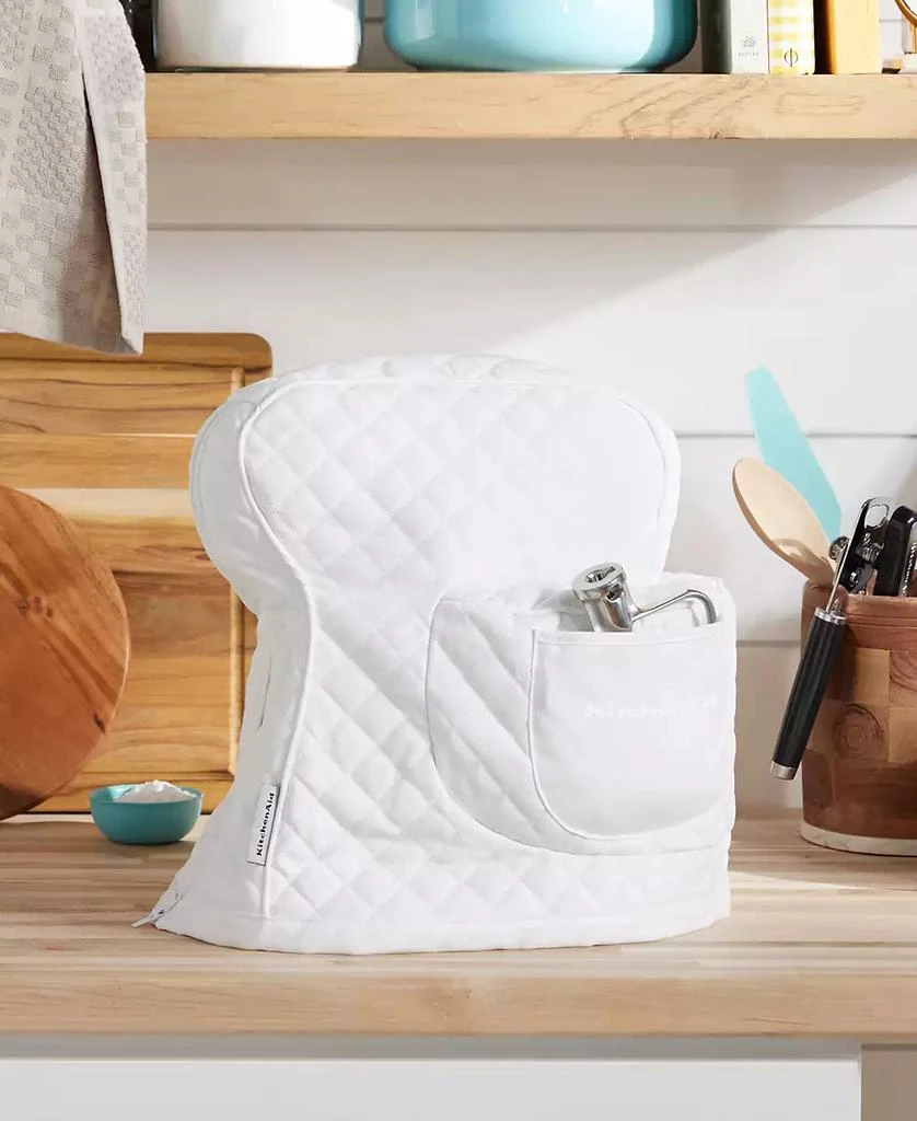 商品KitchenAid|Fitted Tilt-Head Solid Stand Mixer Cover with Storage Pocket, Quilted, 14.37" x 18" x 10",价格¥232,第5张图片详细描述