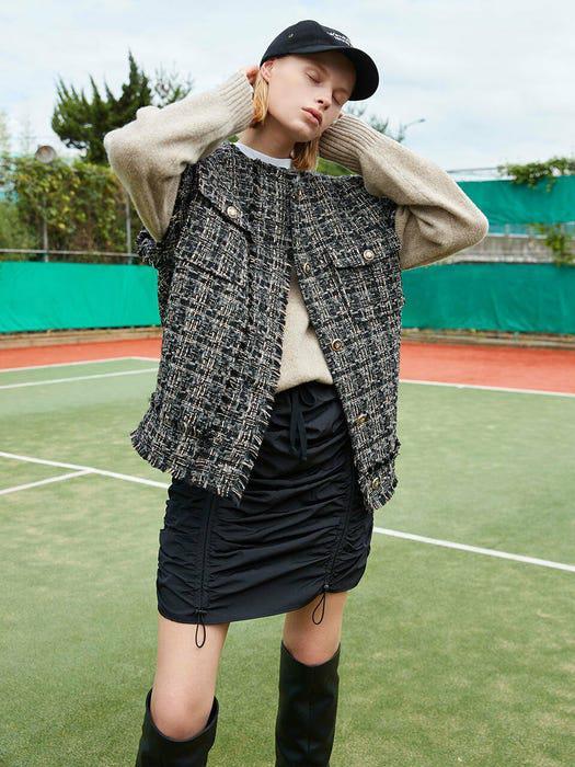 商品OUI MAIS NON|Club Wimbledon Shirred Skirts,价格¥783,第1张图片