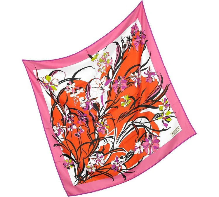 商品EMILIO PUCCI|Emilio Pucci Hanbury 印花丝绸方巾,价格¥1632,第2张图片详细描述