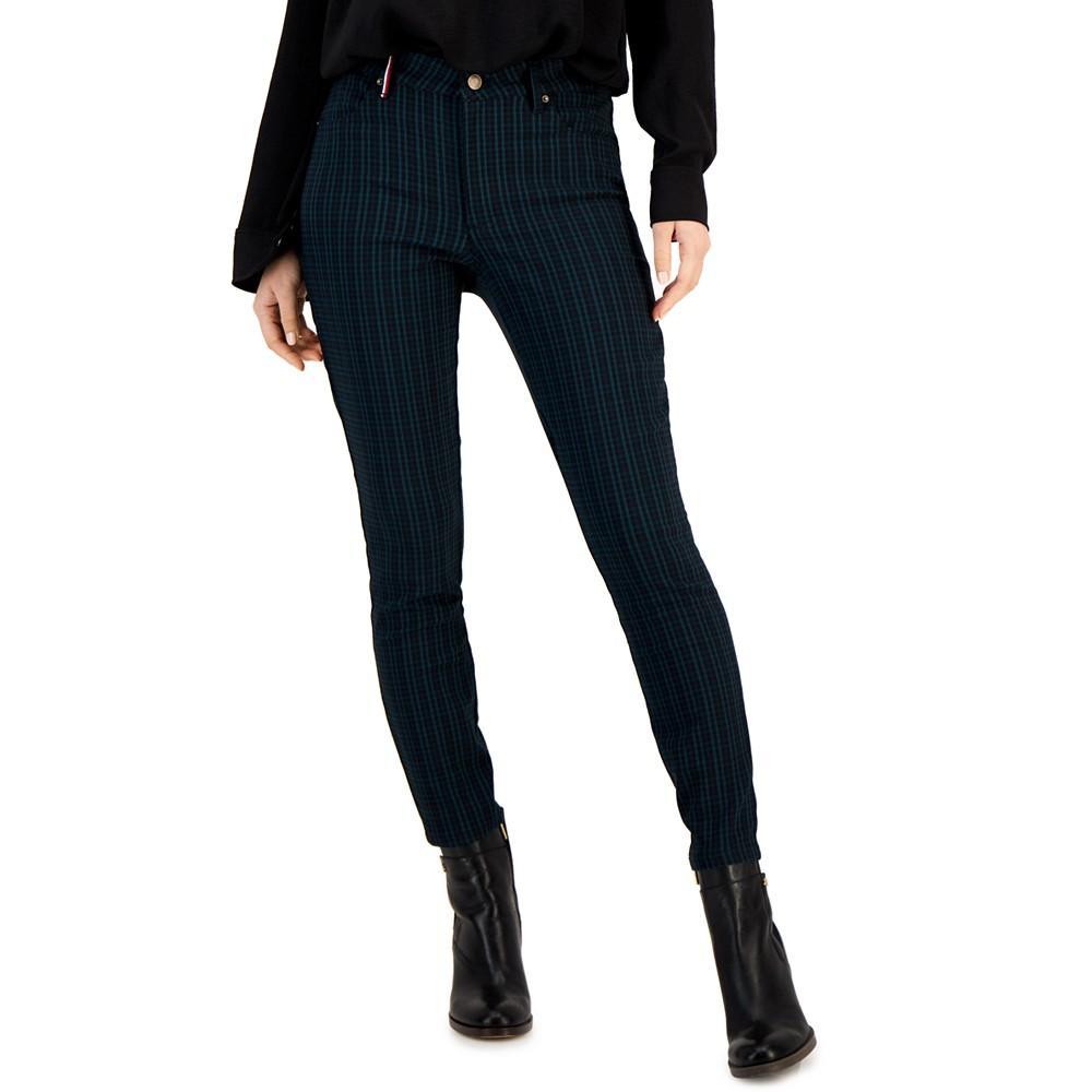 商品Tommy Hilfiger|Women's Plaid Tribeca Skinny-Leg Ankle Pants,价格¥665,第1张图片
