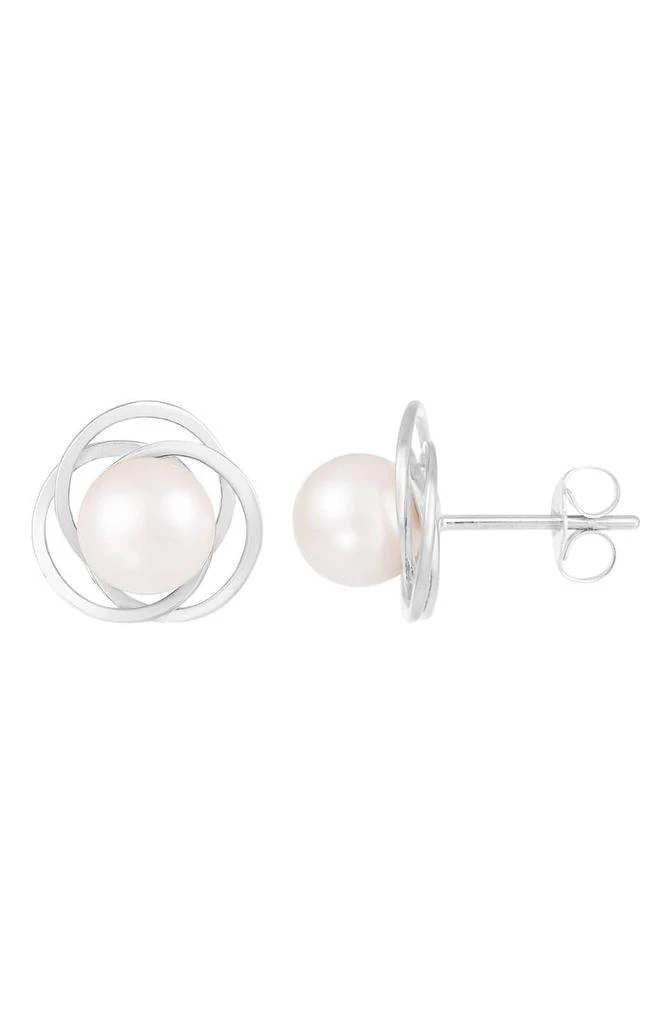 商品Splendid Pearls|6.5–7mm Cultured Pearl Halo Stud Earrings,价格¥2832,第1张图片