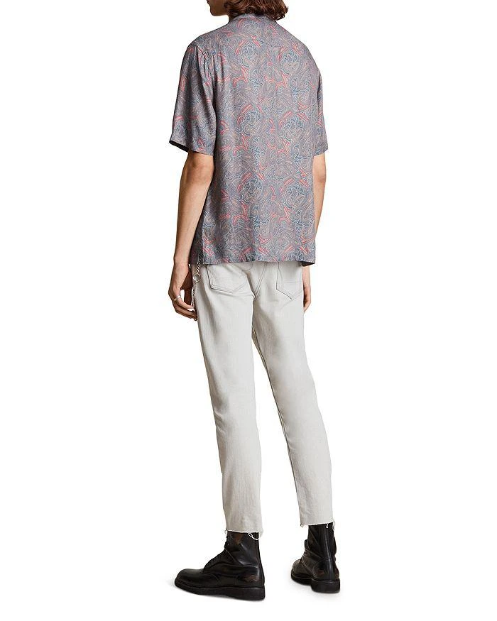 商品ALL SAINTS|Oslo Paisley Short Sleeve Shirt,价格¥667,第4张图片详细描述