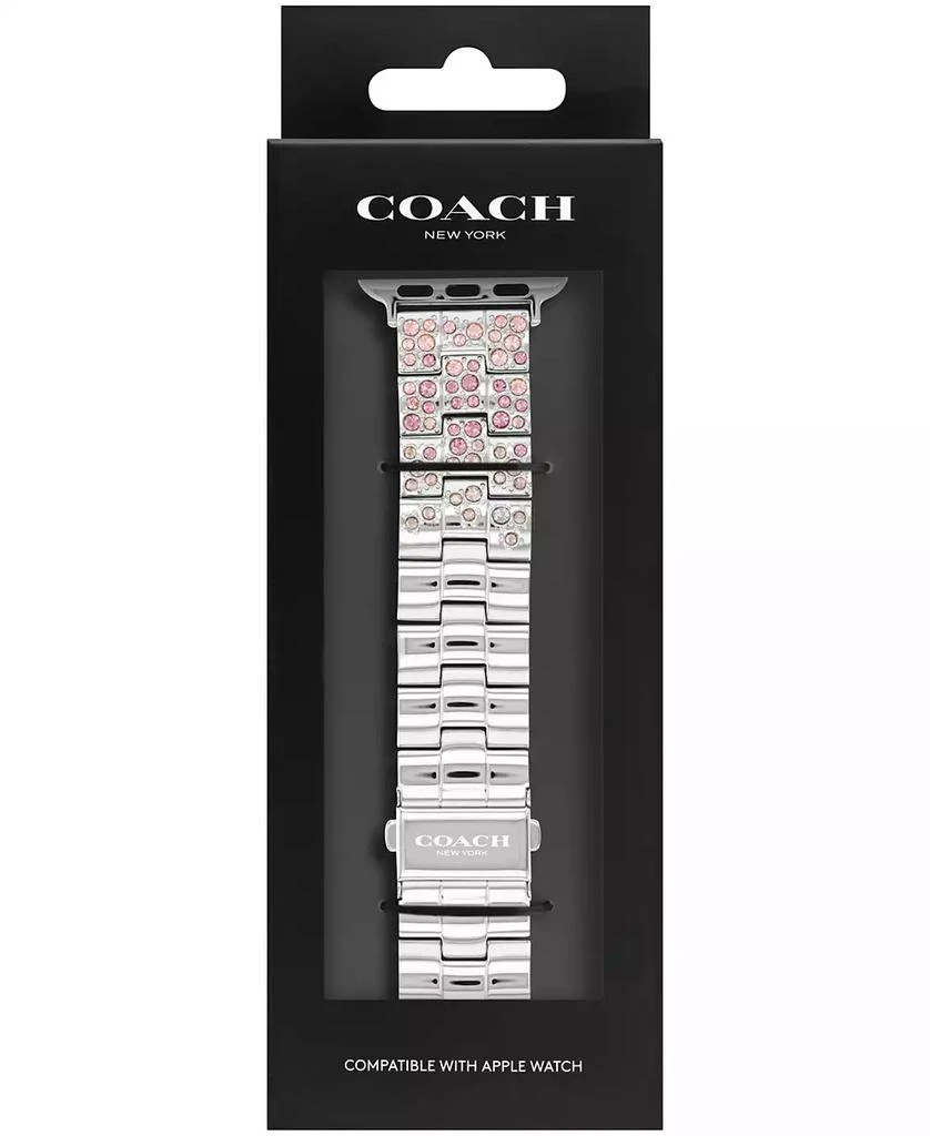 商品Coach|Stainless Steel Crystal Apple Bracelet, 38, 40, 41mm,价格¥844,第2张图片详细描述