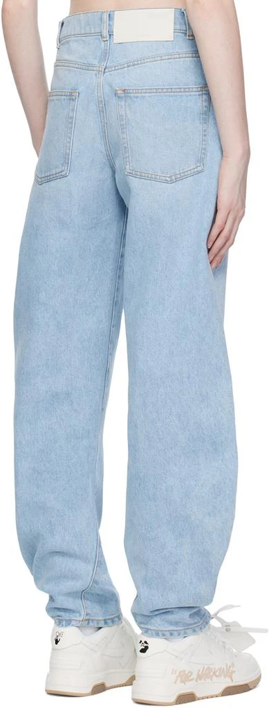 商品Off-White|Blue Twist Banana Jeans,价格¥1746,第3张图片详细描述