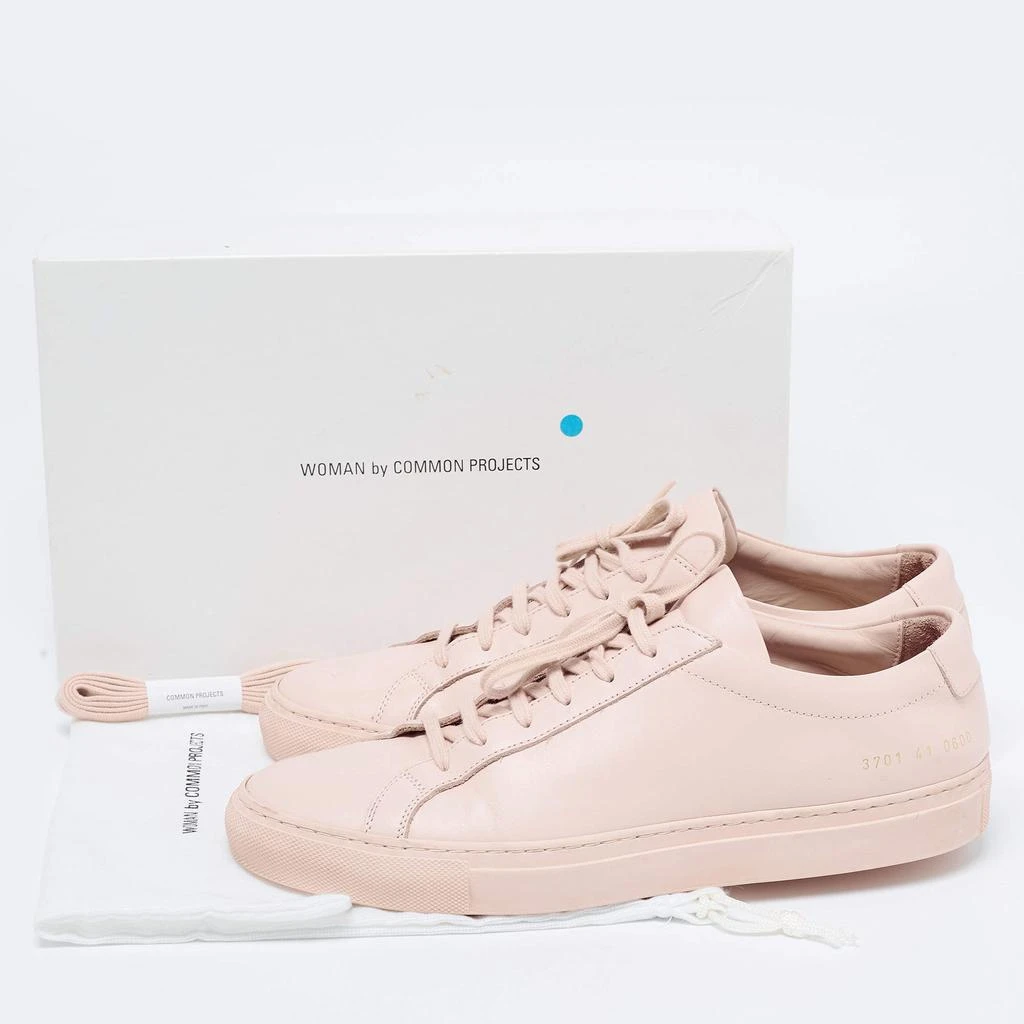 Common Projects Pink Leather Lace Up Sneakers Size 41 商品