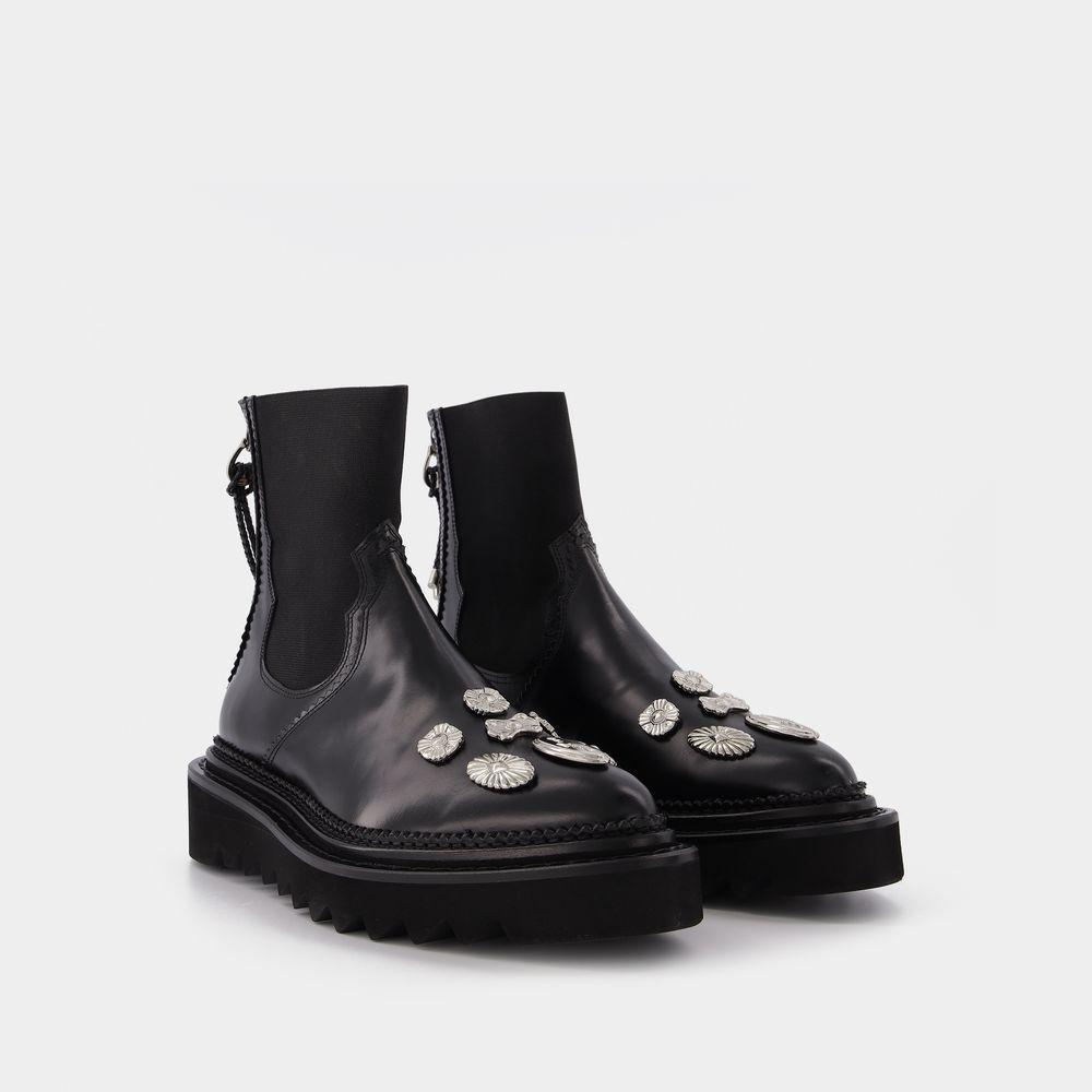 商品Toga Pulla|Black Leather Boots,价格¥3665,第4张图片详细描述