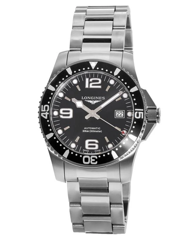 商品Longines|Longines HydroConquest Automatic 41mm Black Dial Steel Men's Watch L3.742.4.56.6,价格¥7080,第1张图片