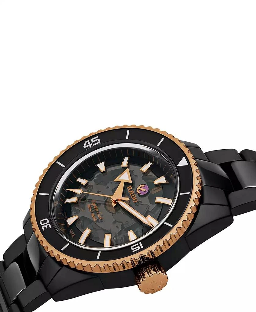 商品Rado|Men's Swiss Automatic Captain Cook High Tech Ceramic Bracelet Watch 43mm,价格¥32305,第3张图片详细描述