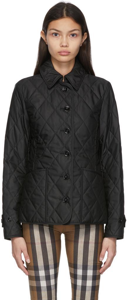 商品Burberry|Black Fernleigh Jacket,价格¥8075,第1张图片