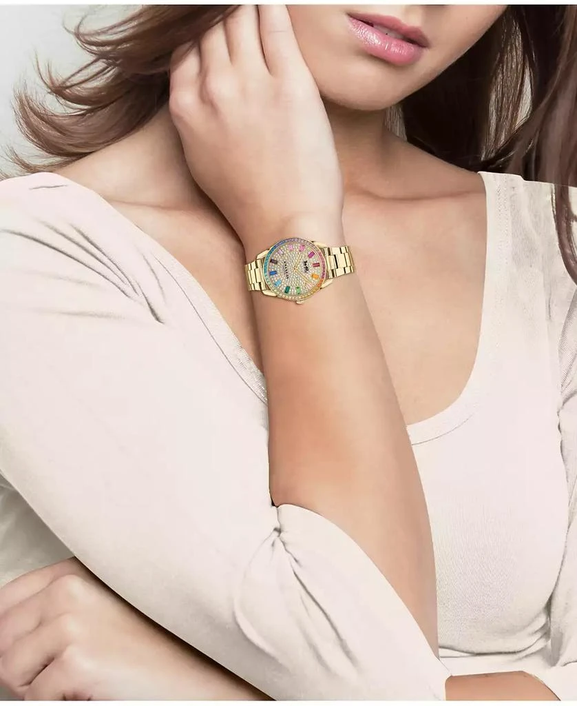 商品Coach|Women's Preston Rainbow Gold-Tone Bracelet Watch,价格¥3035,第2张图片详细描述