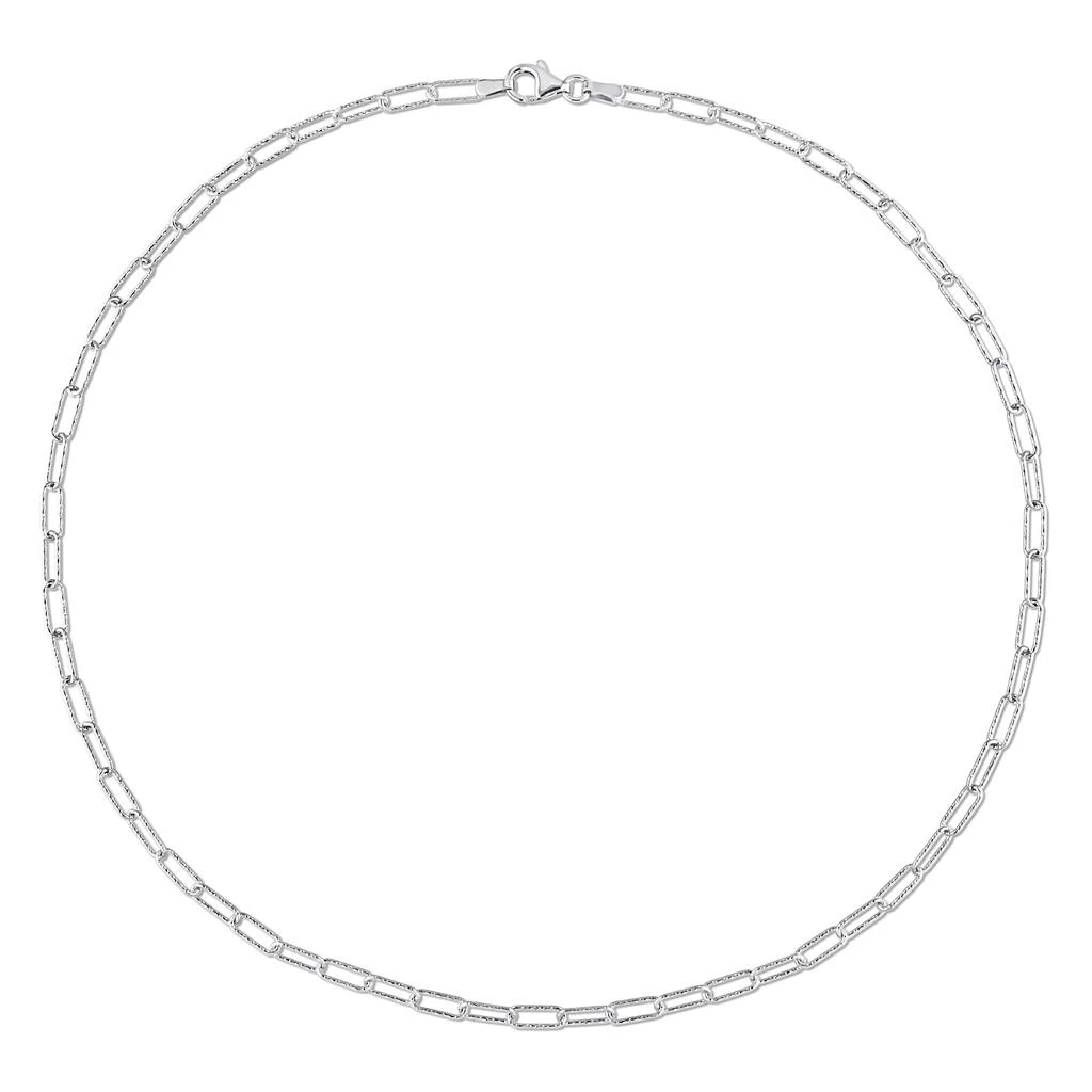 Fancy Paperclip Chain Necklace in Sterling Silver - 16 in 商品