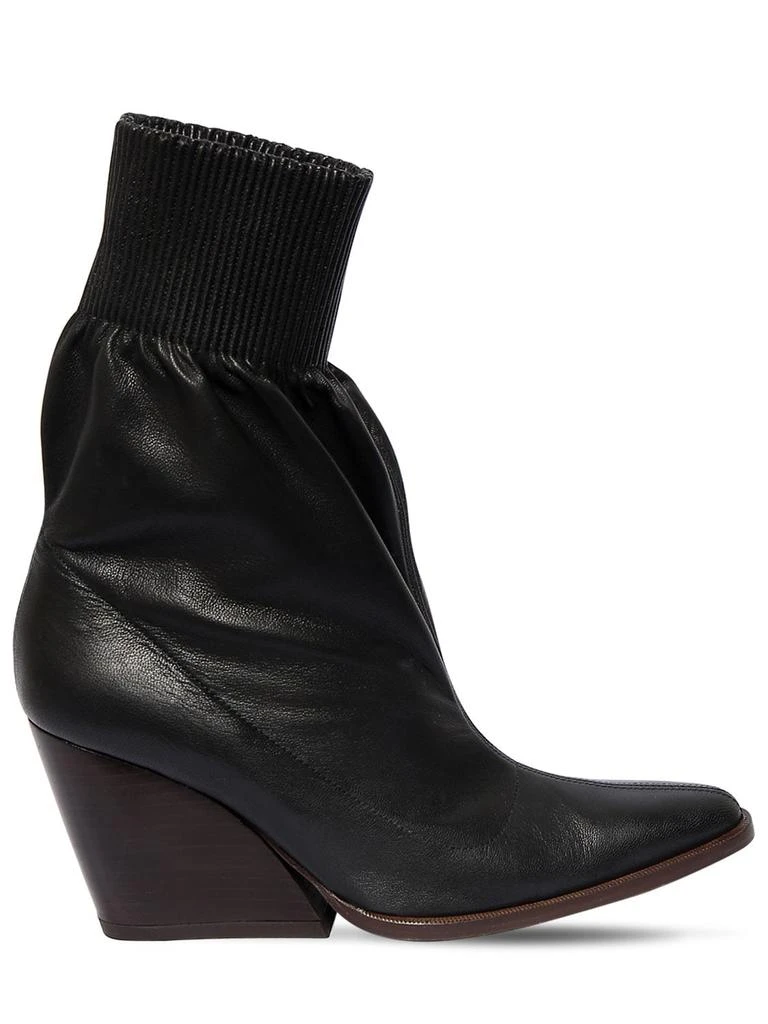 商品Kenzo|85mm Leather Ankle Boots,价格¥4377,第1张图片