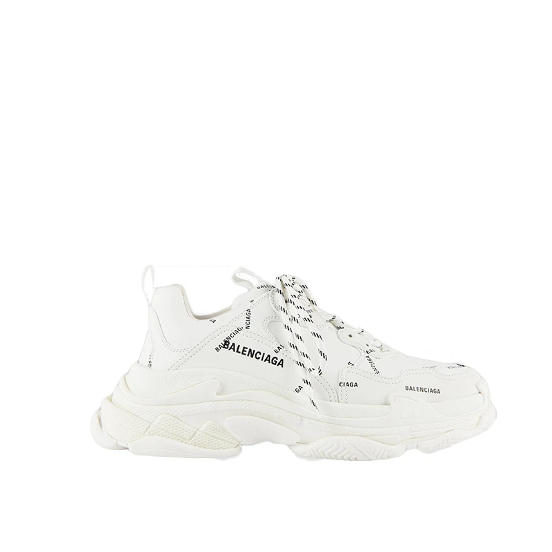 商品Balenciaga|巴黎世家  男士白色ALLOVER标志TRIPLE S休闲运动鞋 536737W2FA19010,价格¥7098,第1张图片