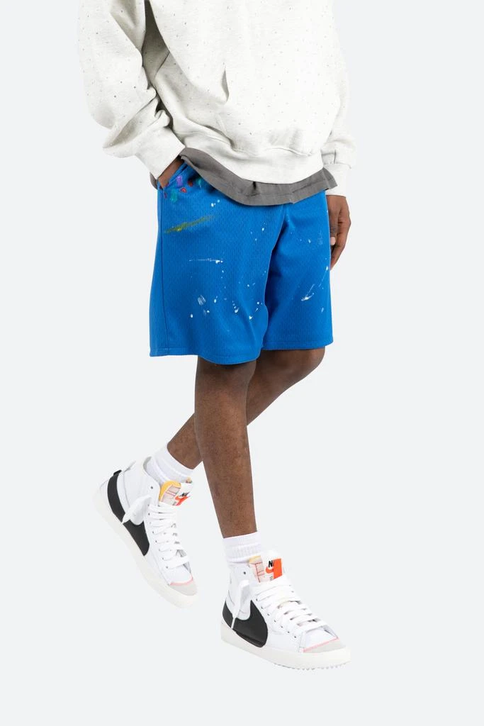 商品MNML|Painter Mesh Shorts - Blue,价格¥136,第2张图片详细描述