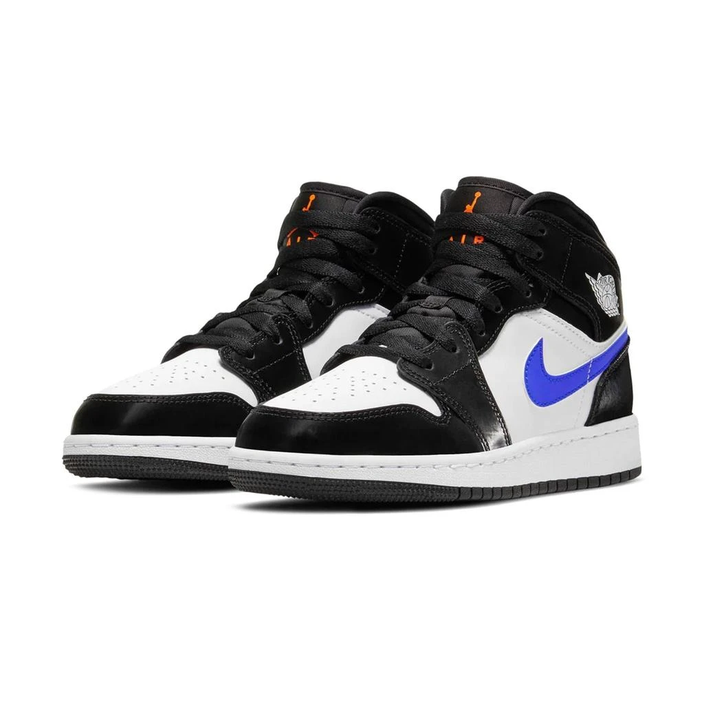 商品Jordan|Air Jordan 1 Mid Black Racer Blue (GS),价格¥1239,第2张图片详细描述