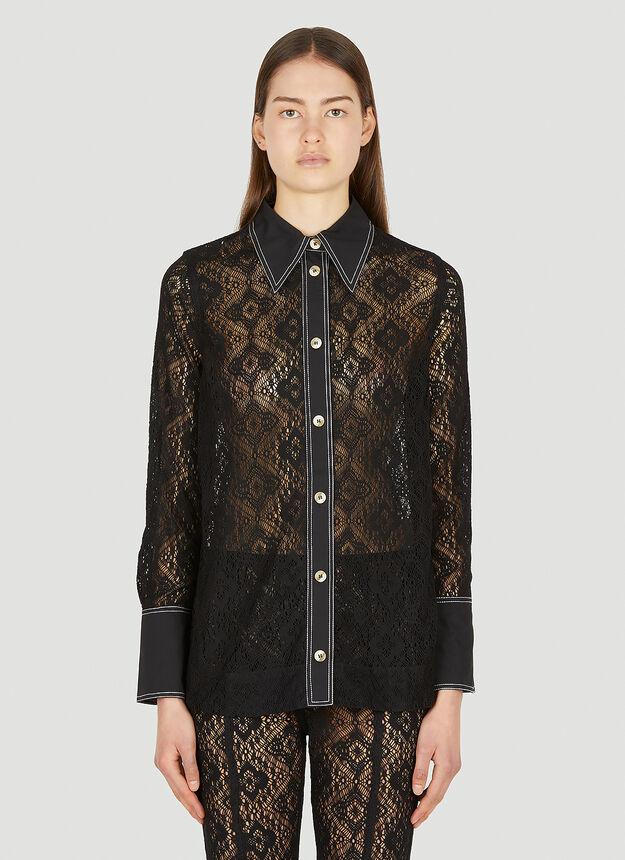 GANNI | Lace Shirt in Black 637.89元 商品图片