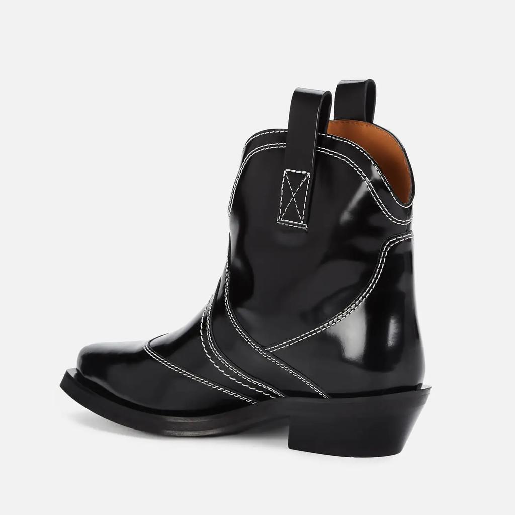 商品Ganni|Ganni Women's Brus Off Leather Western Boots,价格¥2220,第5张图片详细描述