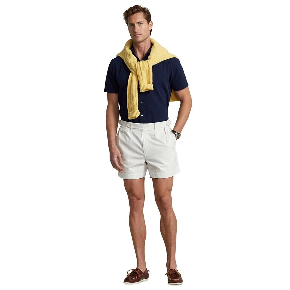 商品Ralph Lauren|Men's Classic-Fit Seersucker Shirt, Created for Macy's,价格¥618,第3张图片详细描述