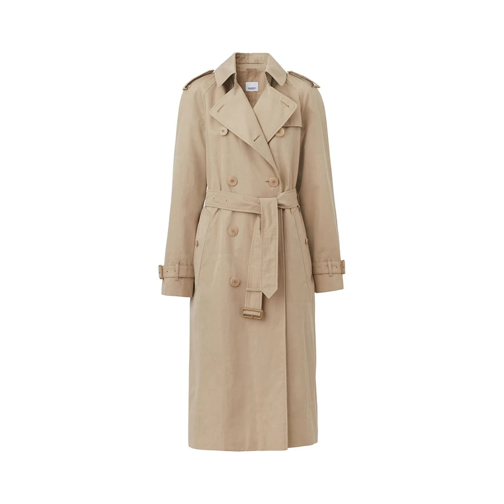 商品[国内直发] Burberry|BURBERRY 卡其色女士风衣 8052606,价格¥15983,第1张图片