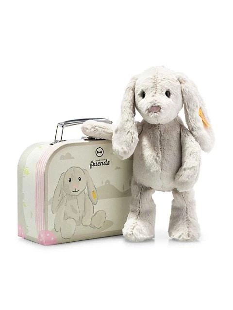 商品Steiff|Kid's Hoppie in Suitcase Plush Toy,价格¥206,第1张图片
