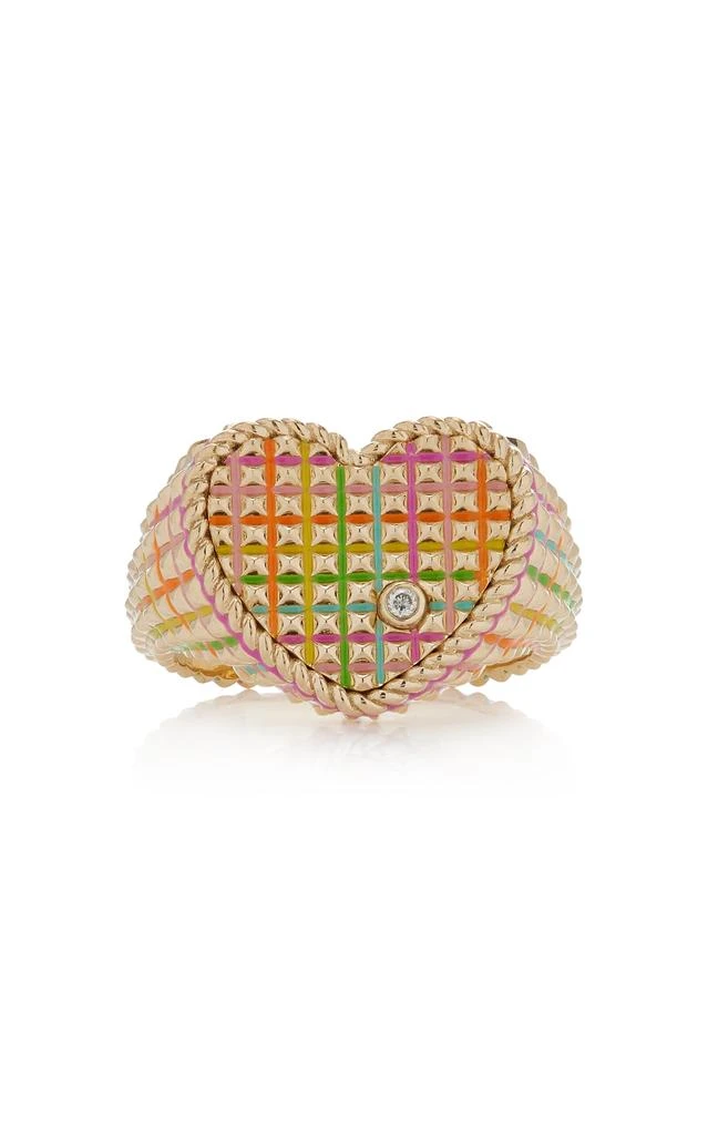 商品Yvonne Leon|Yvonne Leon - Rainbow Picotti 9K Yellow Gold Diamond Ring - Multi - US 7 - Moda Operandi - Gifts For Her,价格¥20114,第1张图片