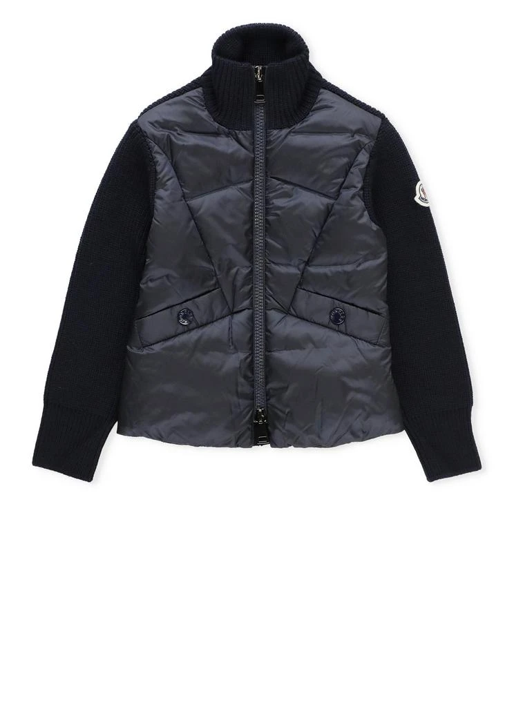 商品Moncler|Moncler Enfant High-Neck Ribbed Zipped Padded Jacket,价格¥2569,第1张图片