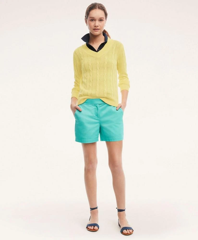 商品Brooks Brothers|Stretch Cotton Twill Shorts,价格¥245,第2张图片详细描述