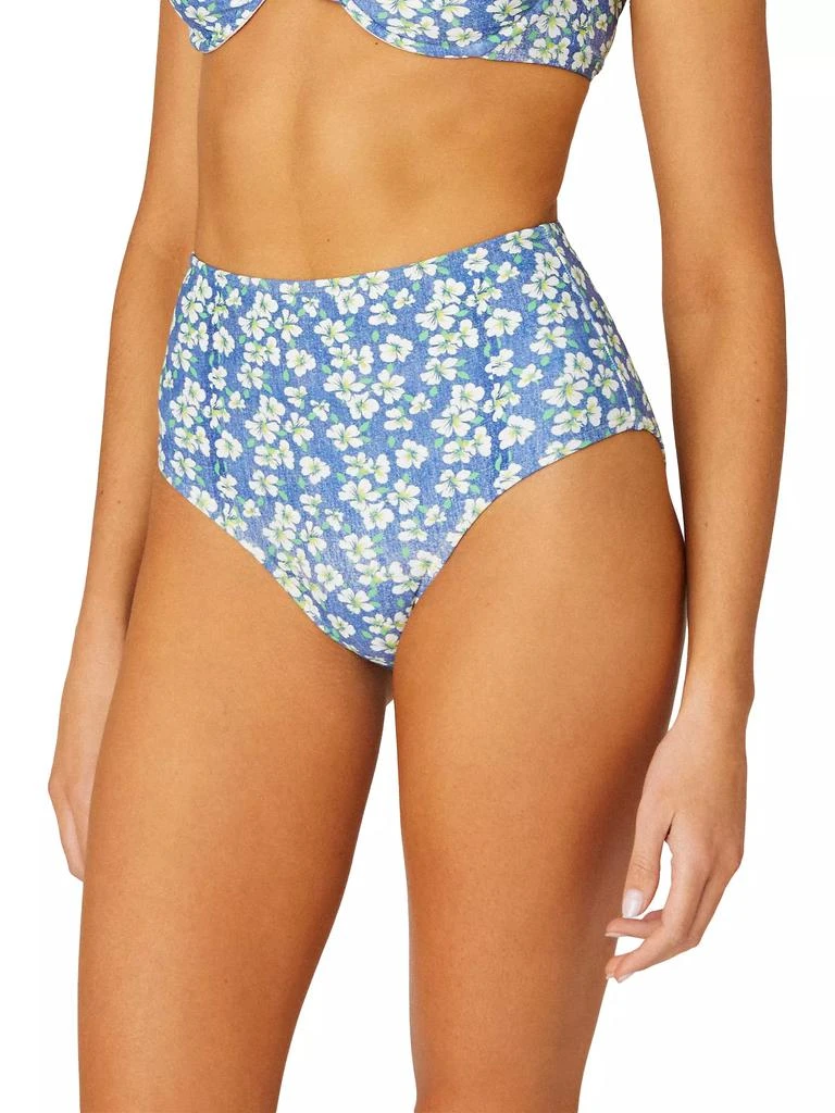 商品Shoshanna|Floral High-Waist Bikini Bottom,价格¥480,第3张图片详细描述