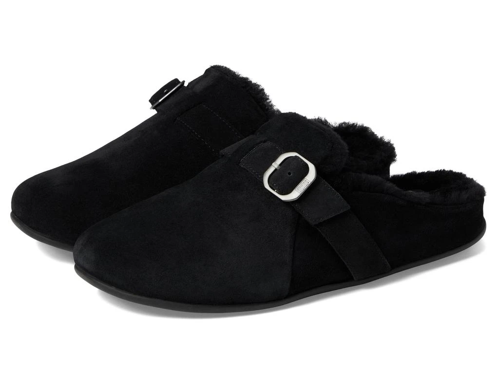 商品FitFlop|Chrissie Adjustable Shearling-Lined Suede Slippers,价格¥747,第1张图片