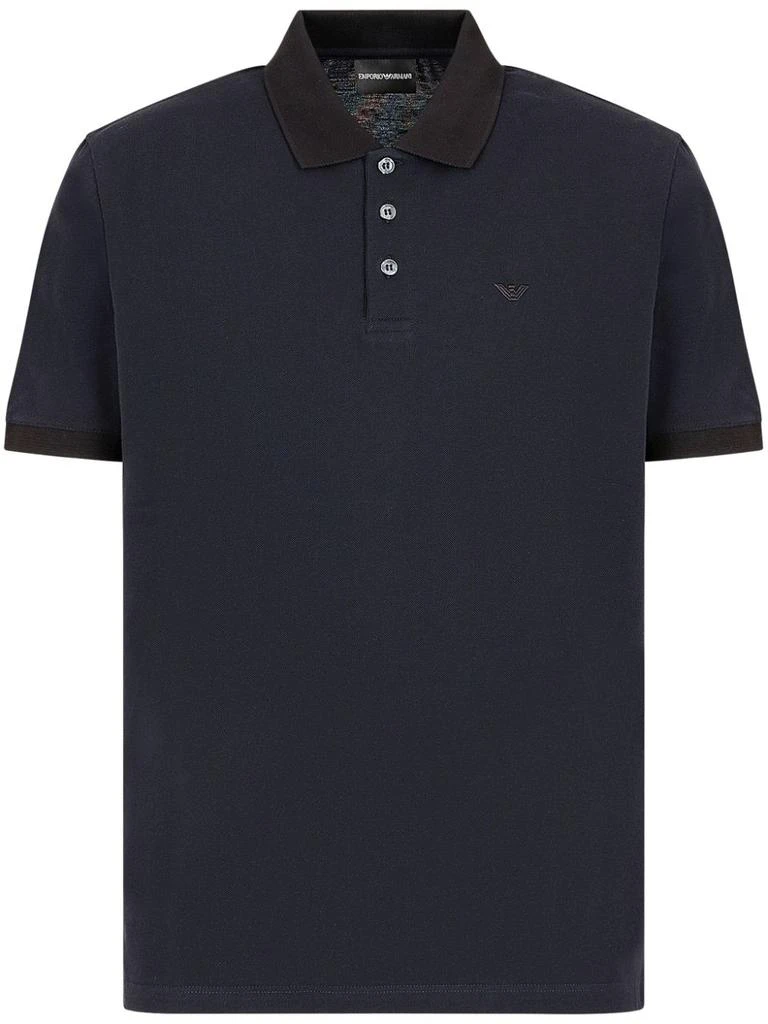 商品Emporio Armani|EMPORIO ARMANI - Logo Cotton Polo Shirt,价格¥469,第1张图片