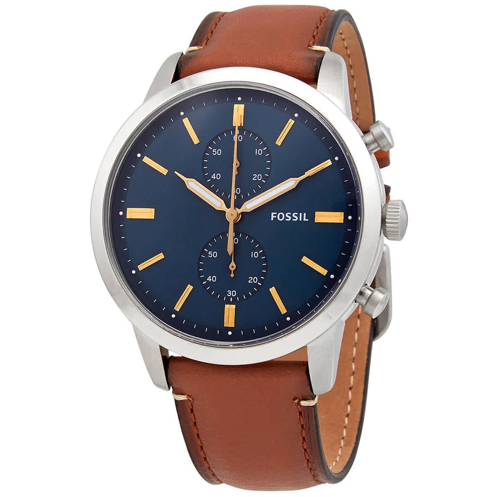 Fossil Townsman Chronograph Blue Dial Mens Watch FS5279商品第1张图片规格展示